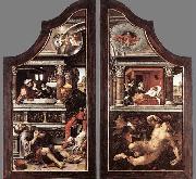 Bernaert Van Orley Triptych of Virtue of Patience oil painting on canvas
